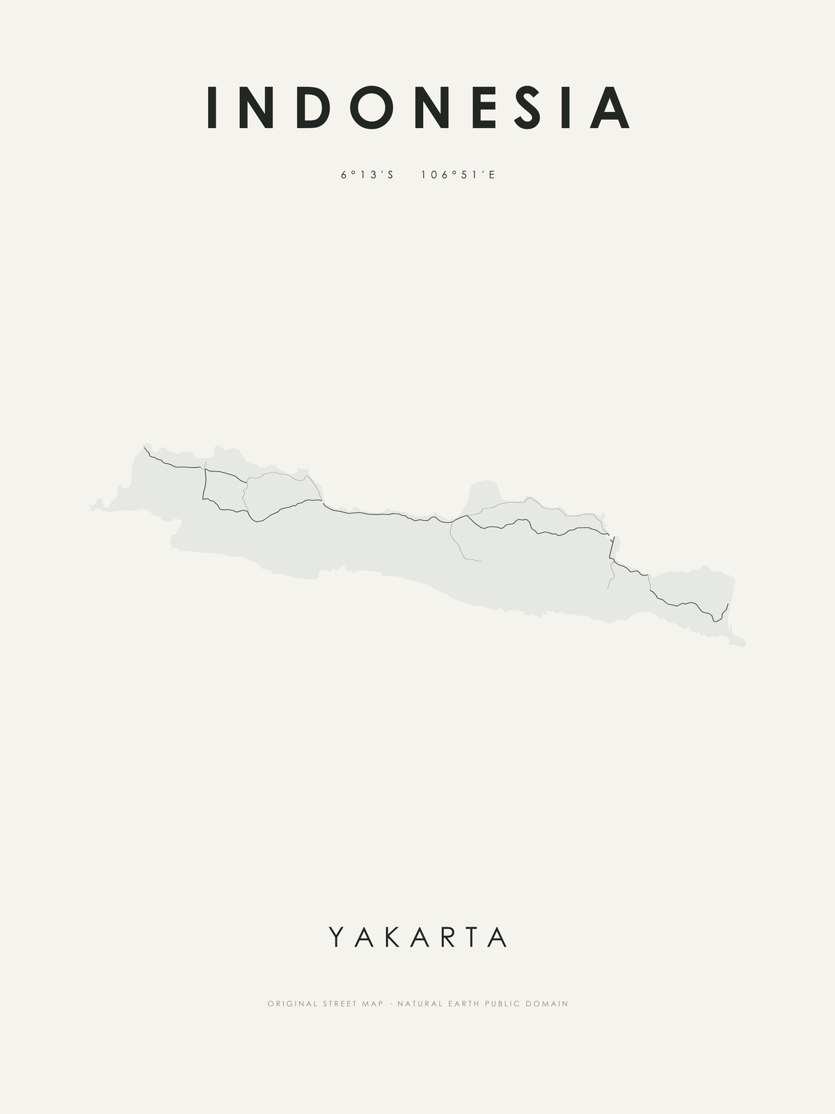 Indonesia 1 — mapa artístico 3:4