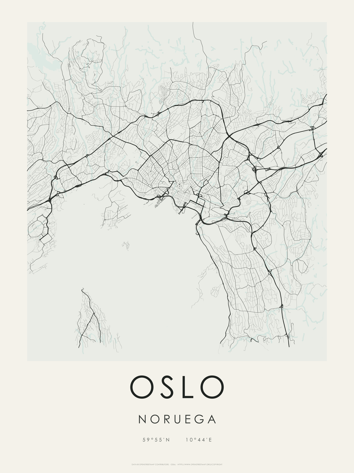 Oslo 1 — mapa artístico 3:4