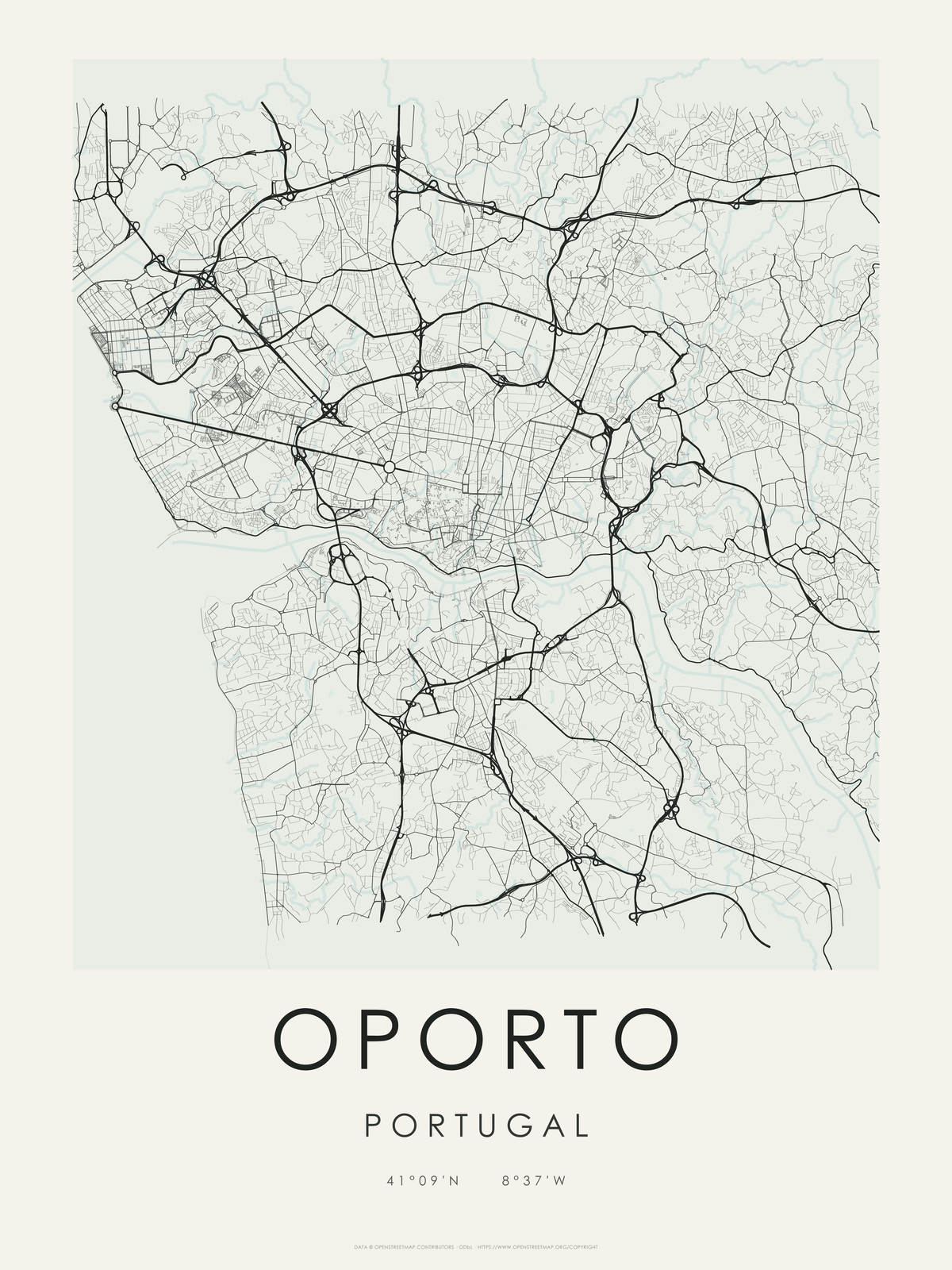 Oporto 1 — mapa artístico 3:4