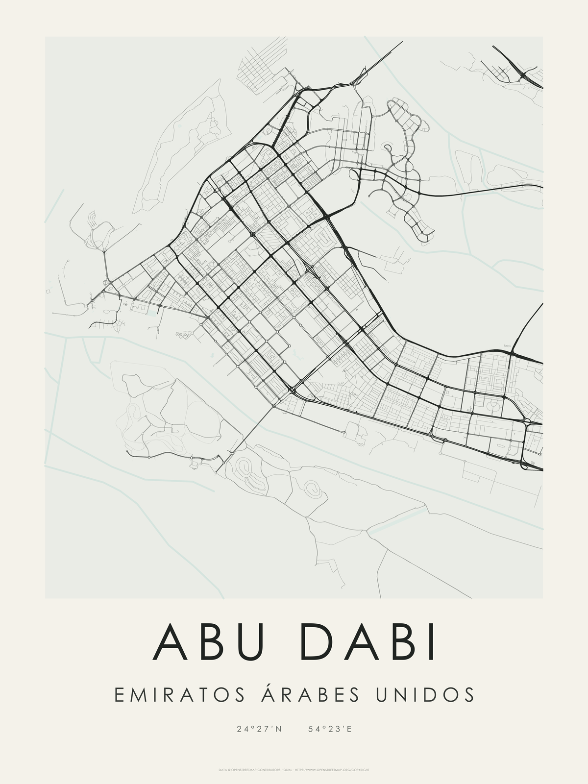 Abu Dabi 1 — mapa artístico 3:4