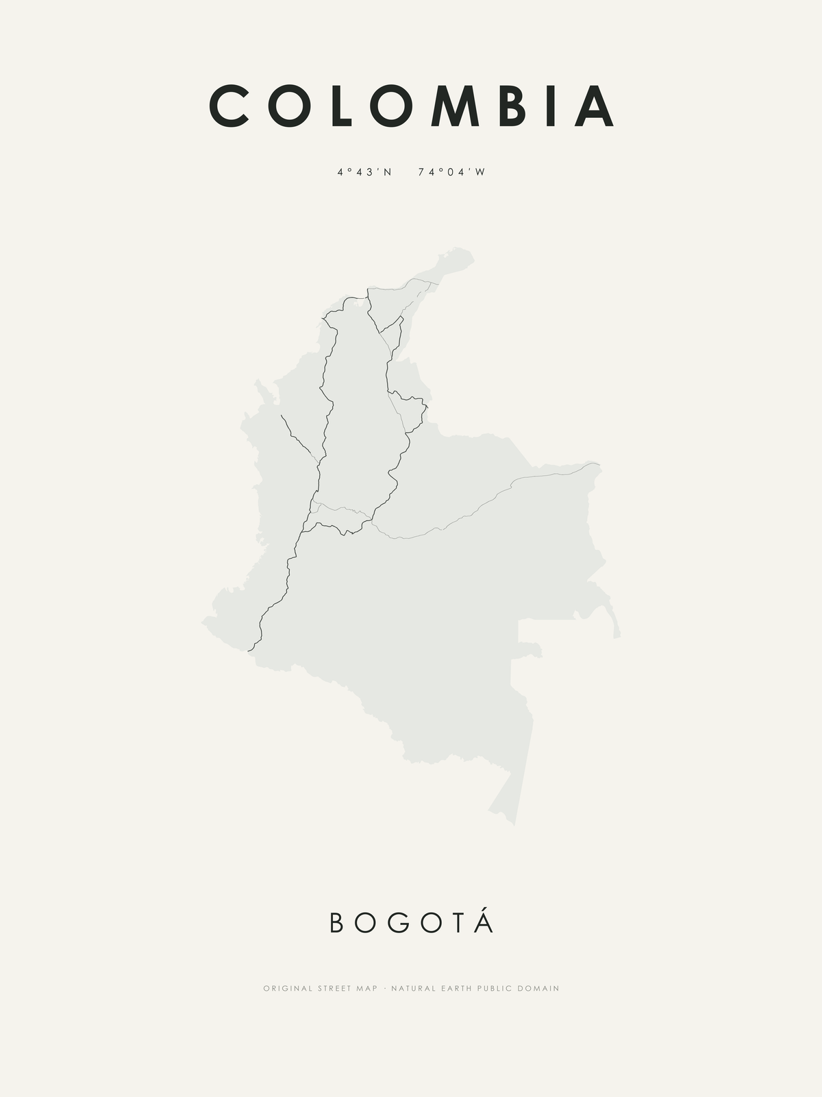 Colombia 1 — mapa artístico 3:4