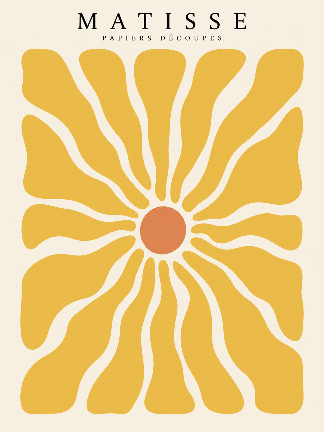 Matisse Flor radial amarilla