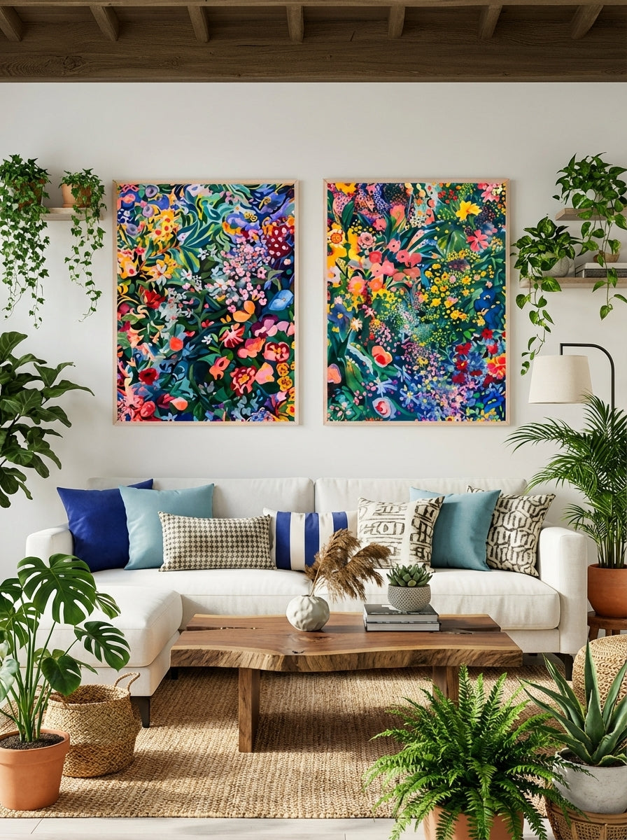Set de 2 Gustav Klimt Jardín