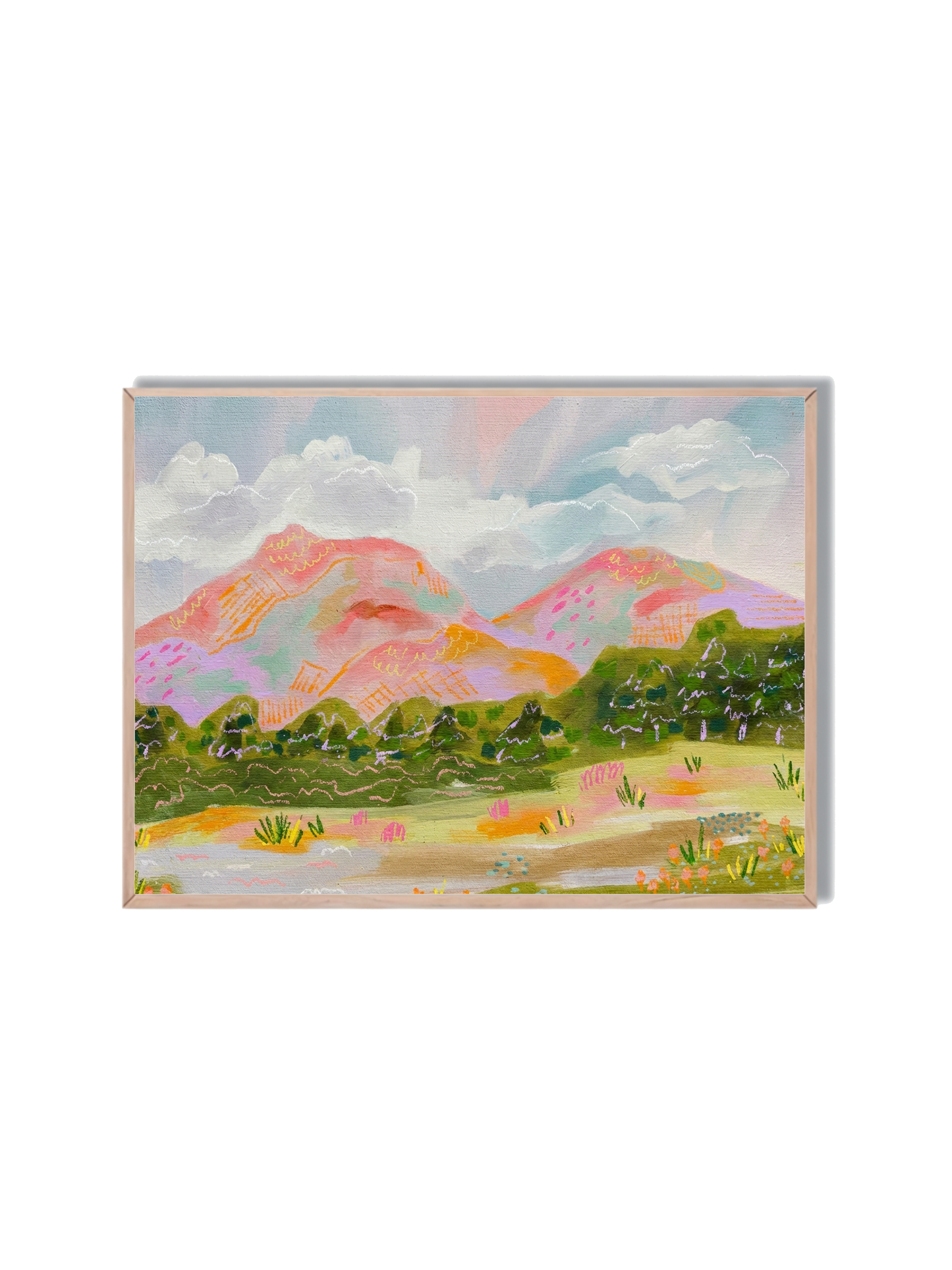 Ilustración Paisaje Montañas