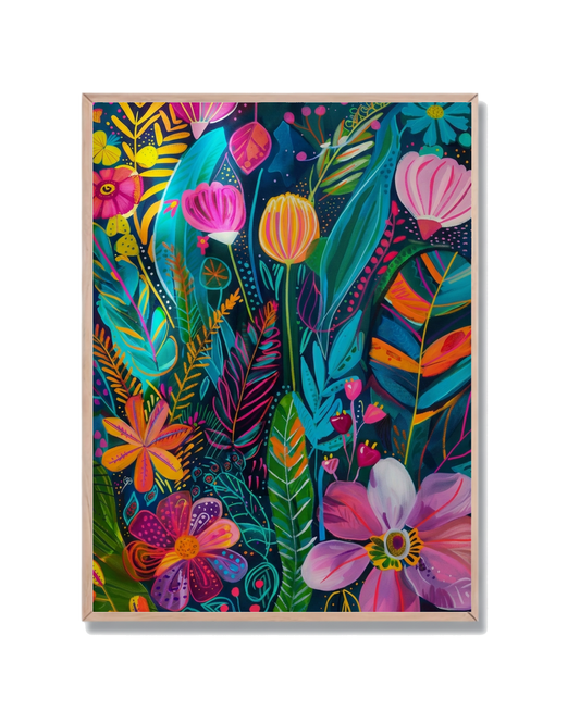 Jardín Tropical Abstracto