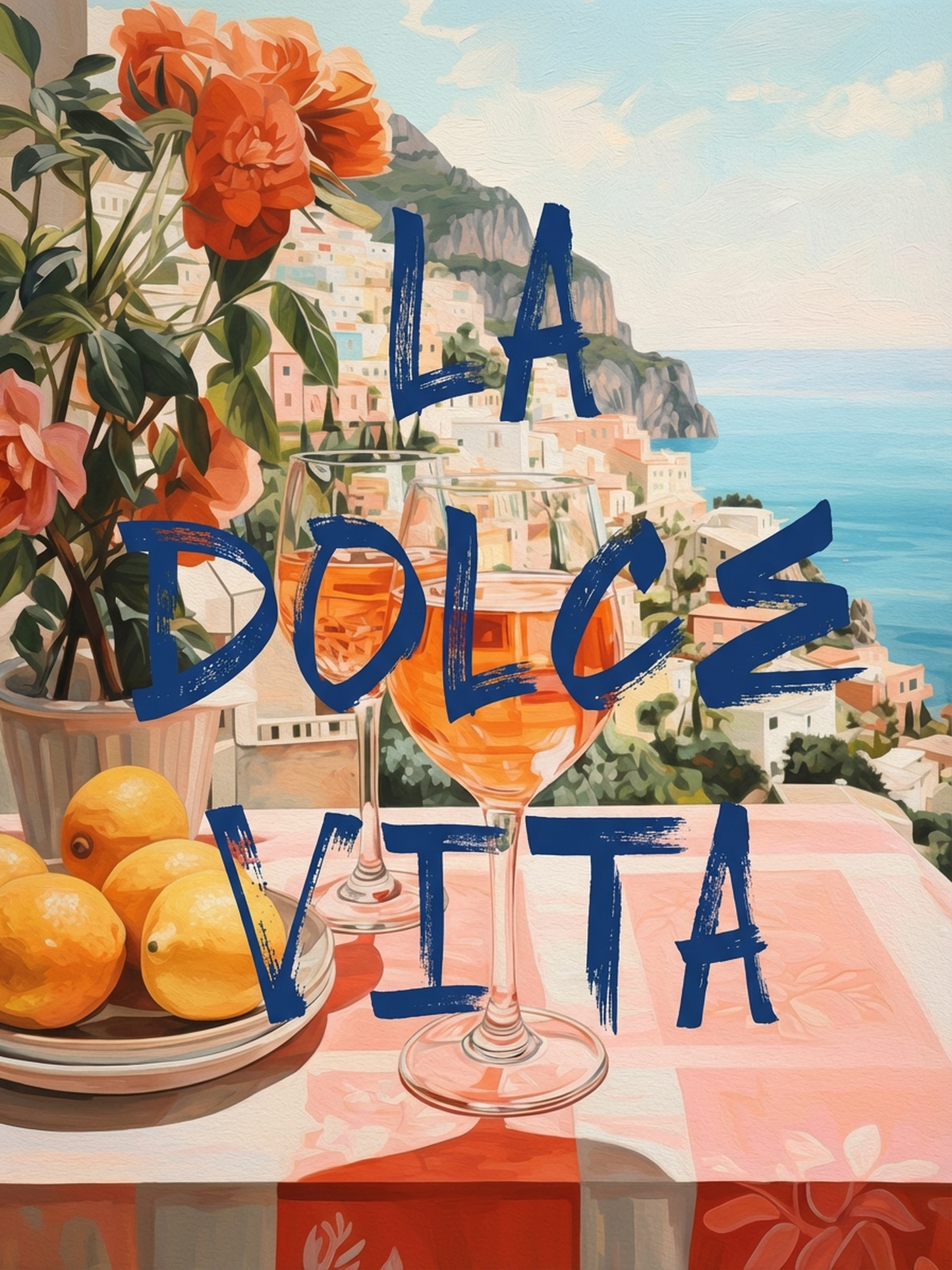 La Dolce Vita Retro Poster Digital Download