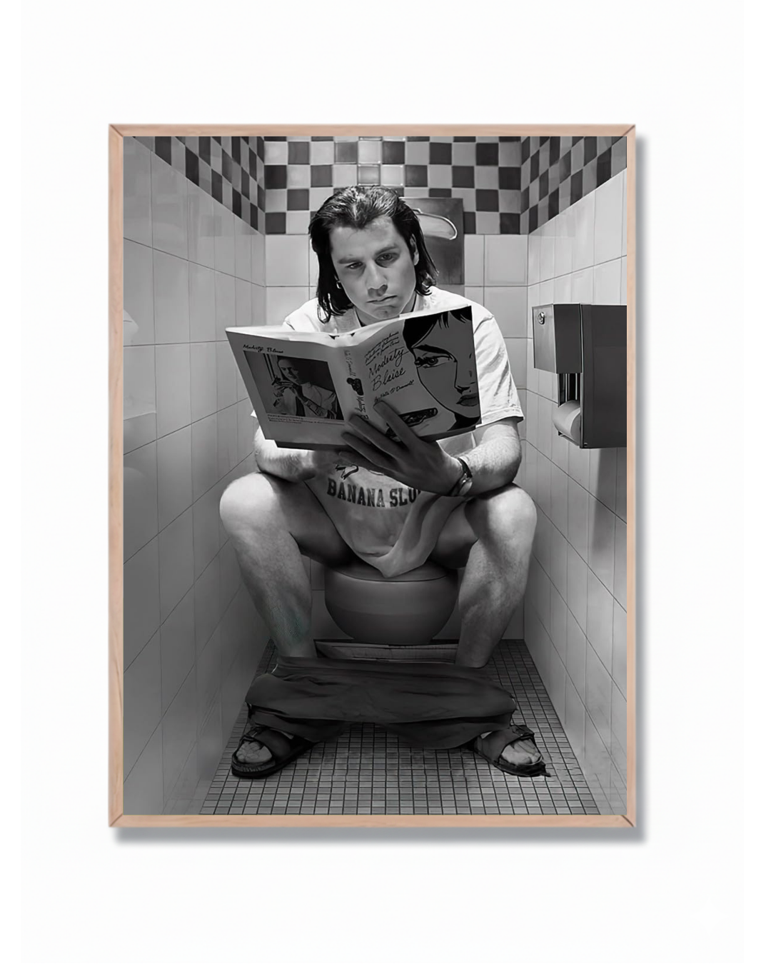 Travolta Pulp Fiction Baño