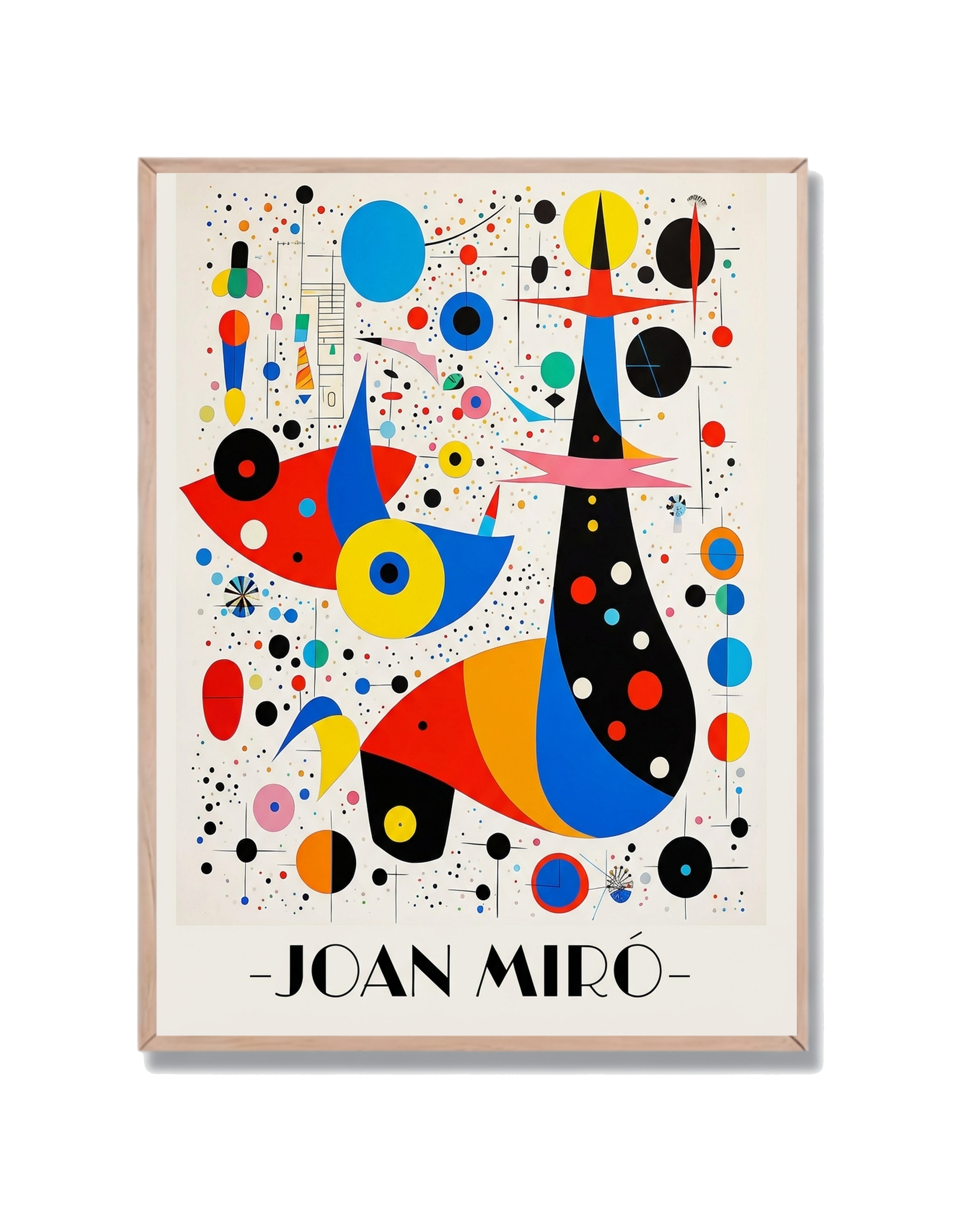 Miró Abstracto Colorido