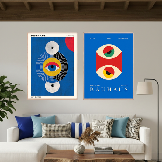 Set de 2 Bauhaus Ojos Azul