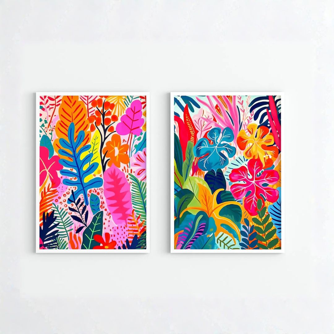 Set de 2 Tropical Colorful