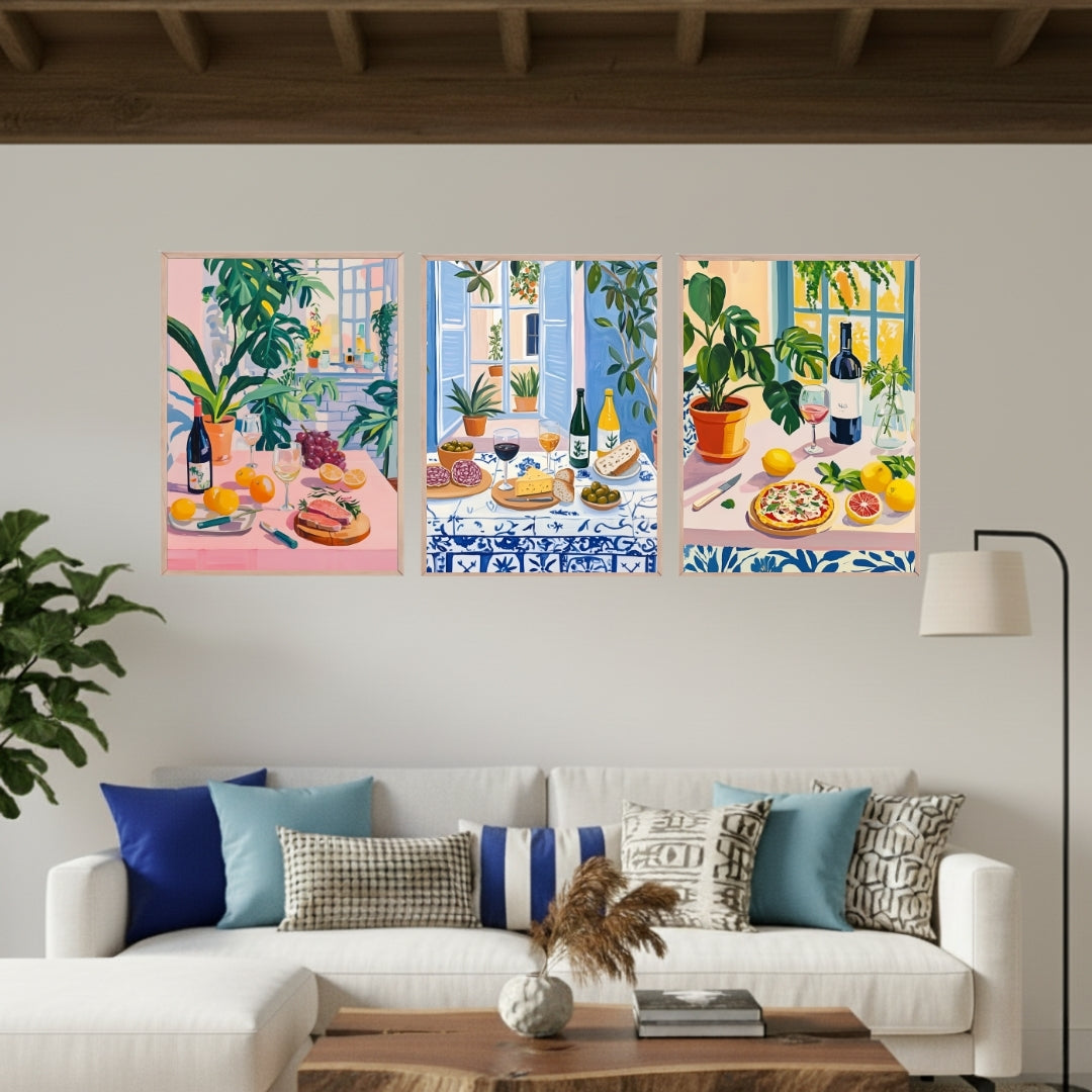 Set de 3 Mediterráneo Cocina