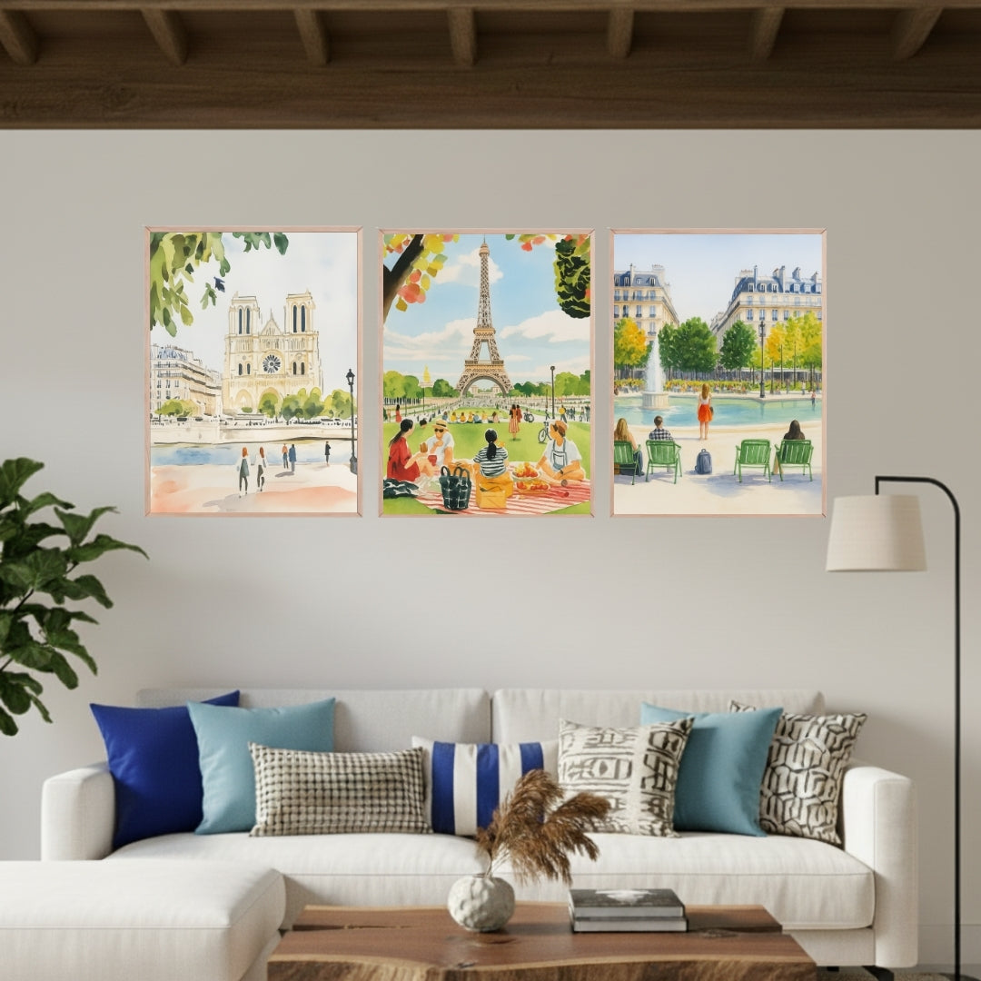 Set de 3 Paris Art