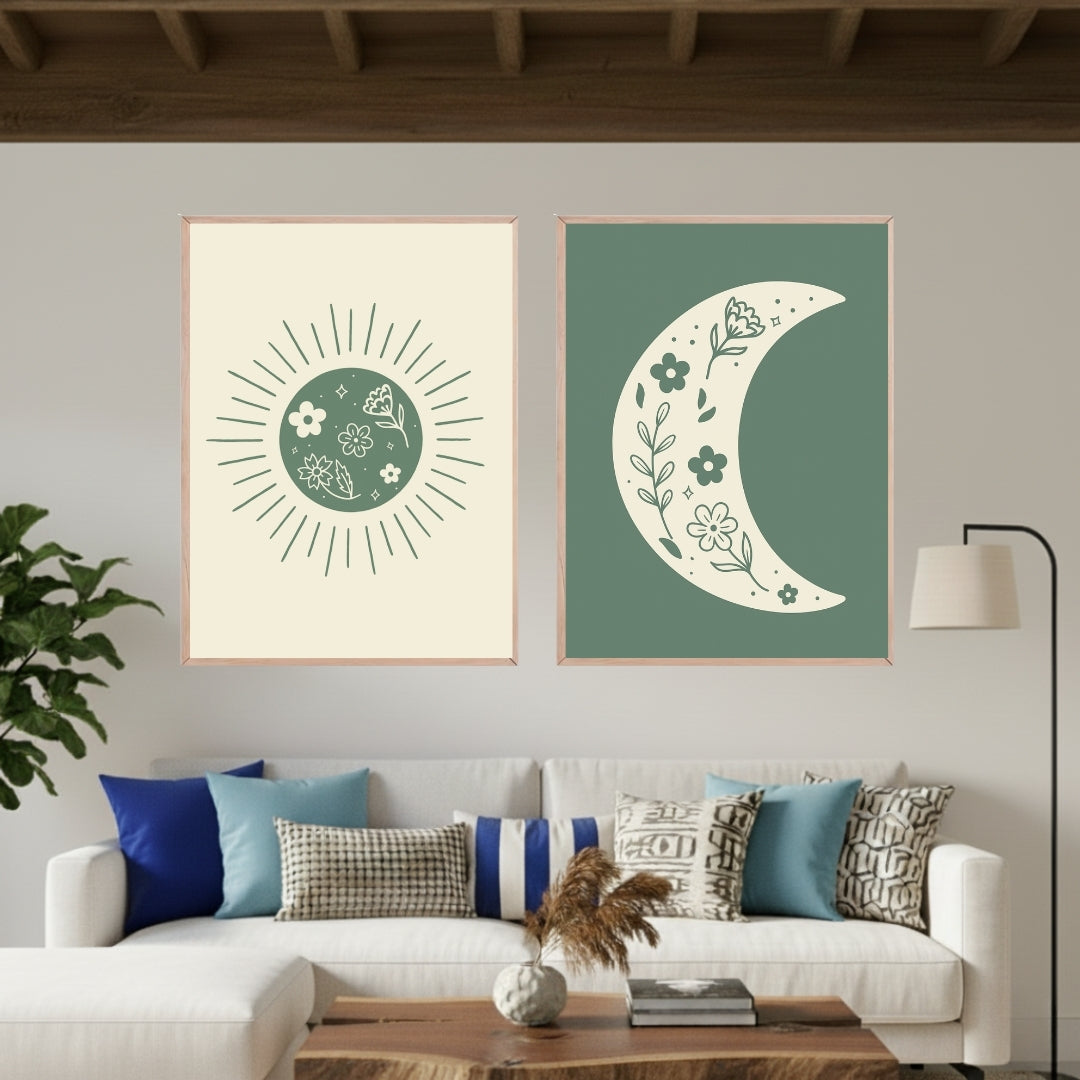 Set de 2 Sol y Luna