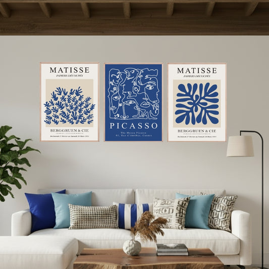 Set de 3 Artistas Azul