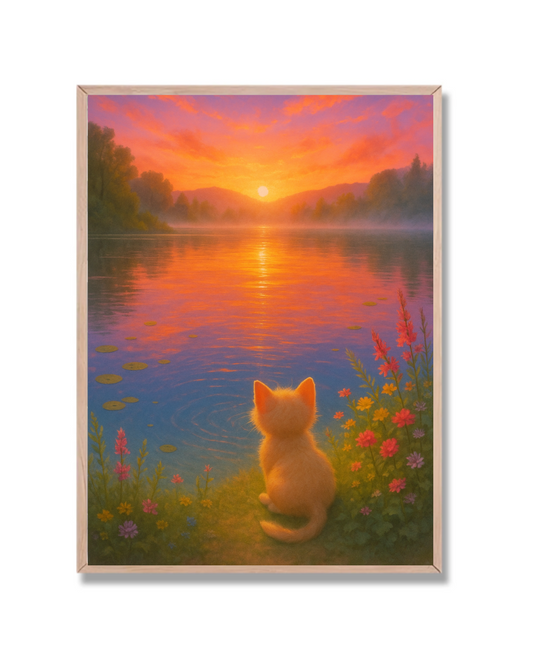 Gatito al Atardecer