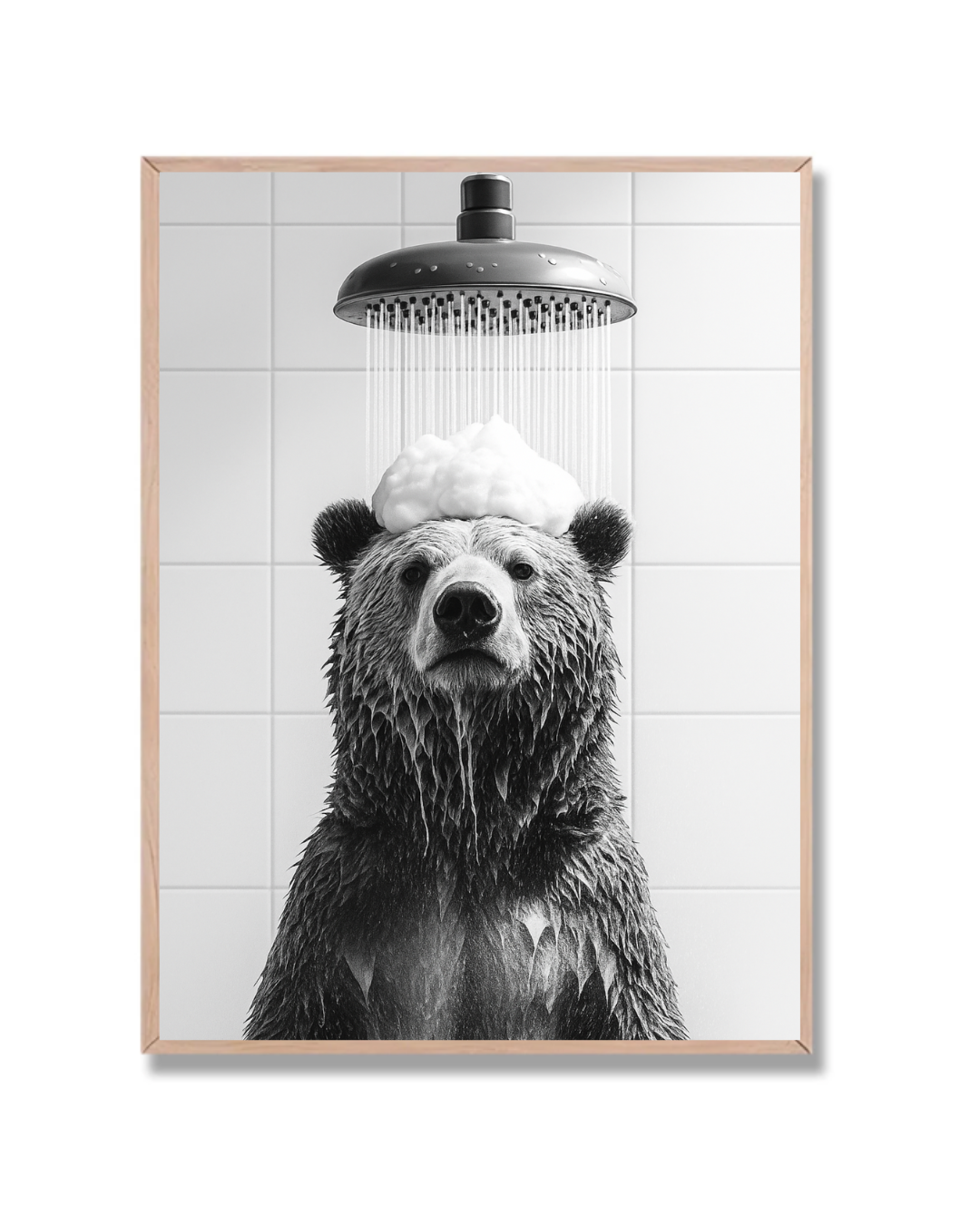 Oso en la ducha