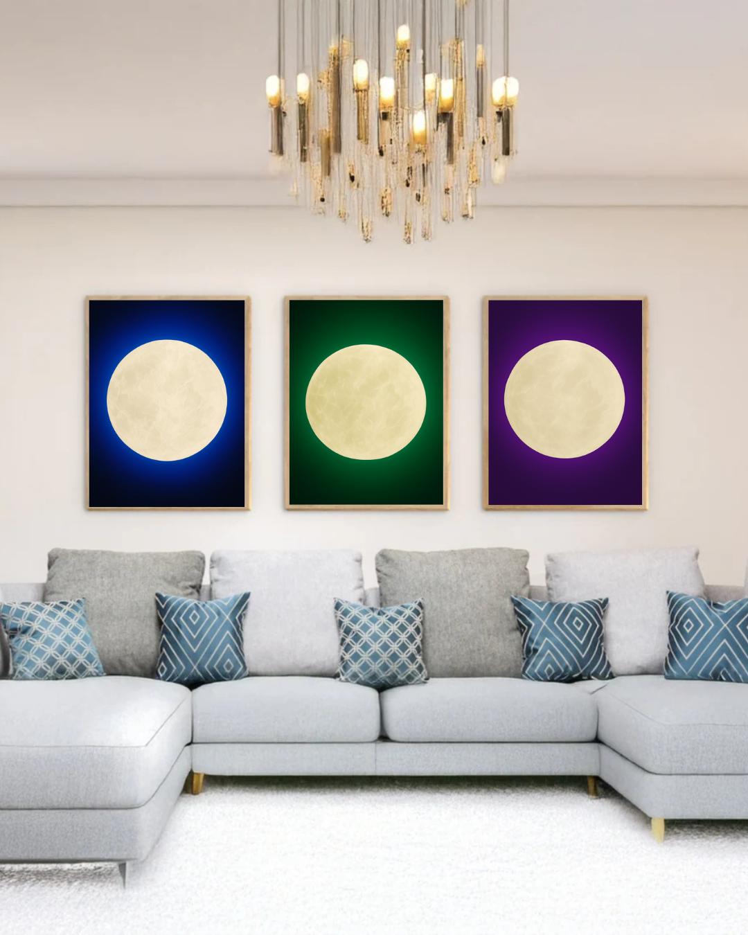 Set de 3 Lunas en Colores