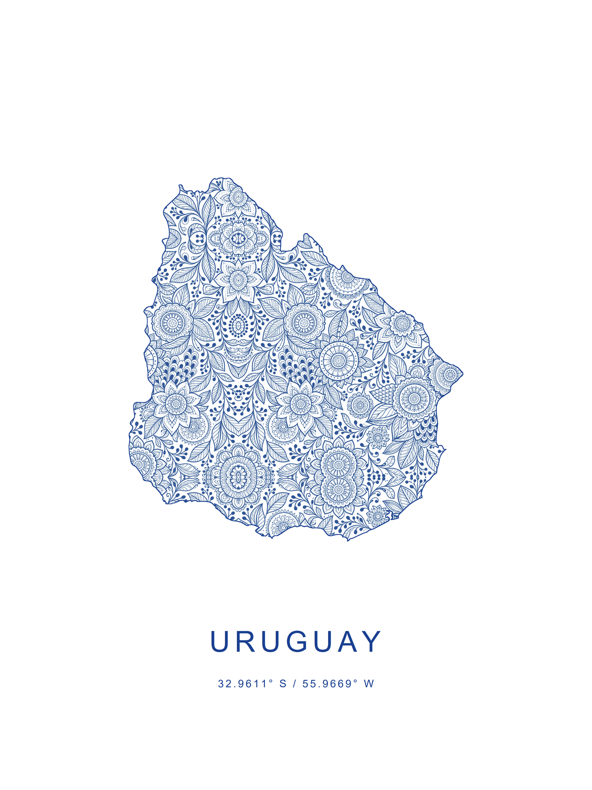 Uruguay 2 — mapa decorativo 3:4