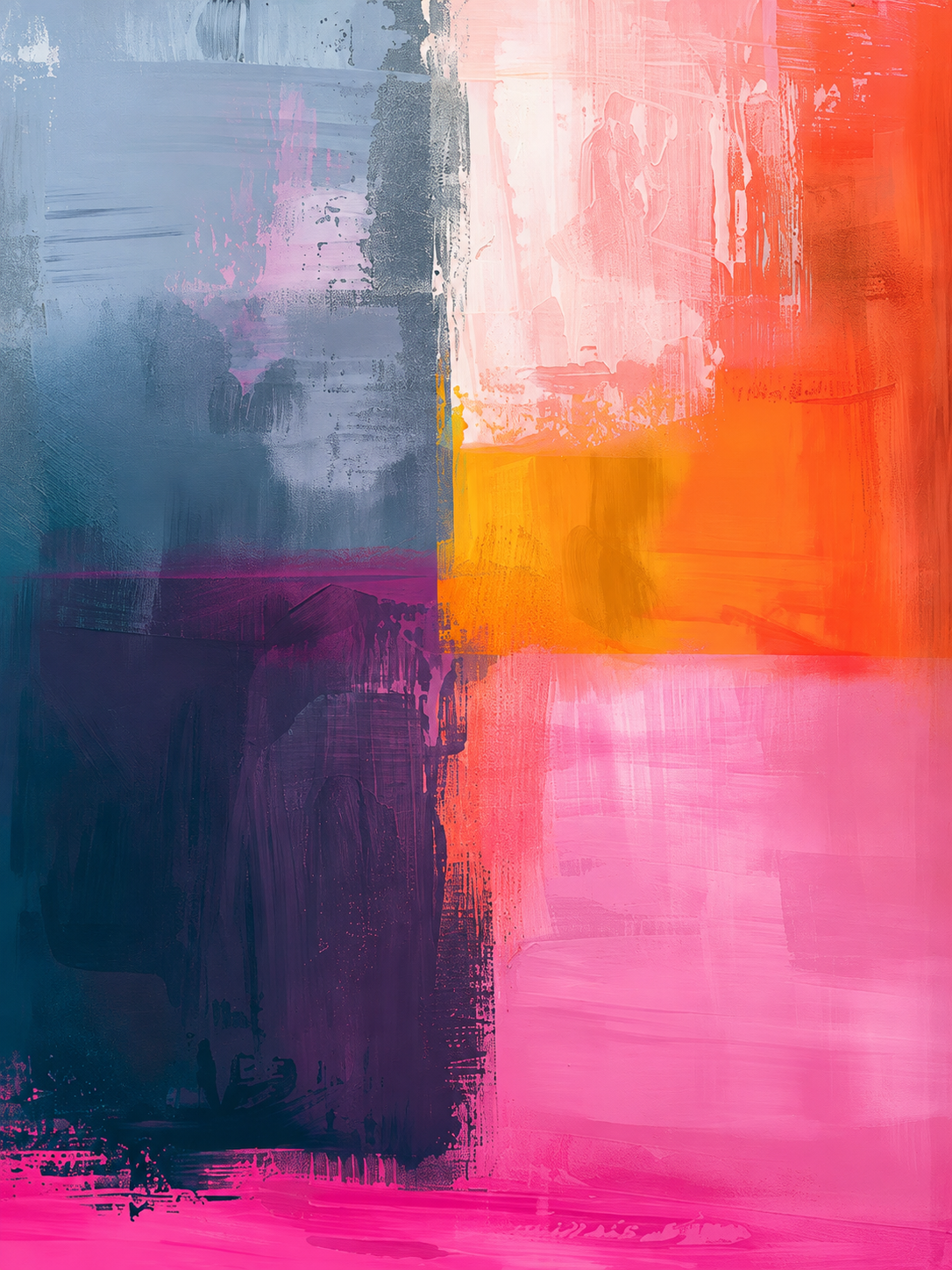 Abstracto de bloques y degradés intensos