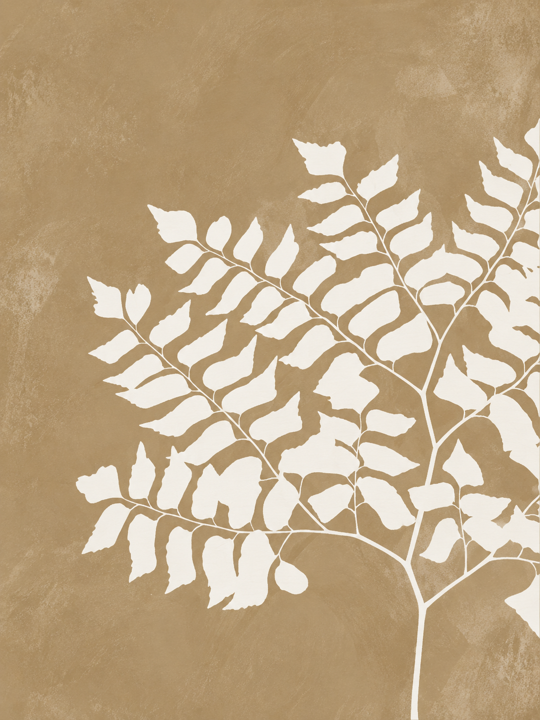Botánico sobre fondo beige — Derecho