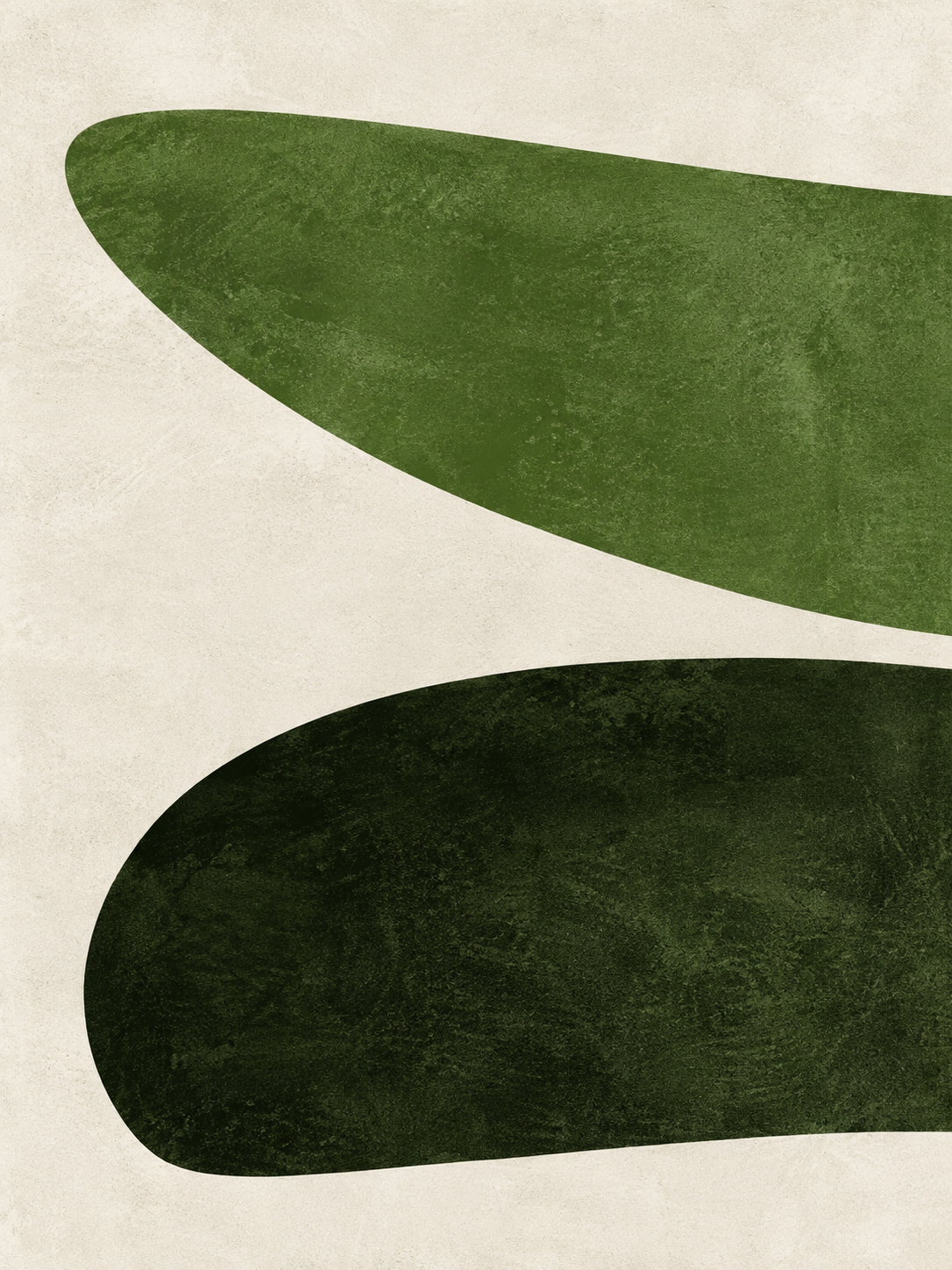 Set de 2 Abstracto verde — obra 1