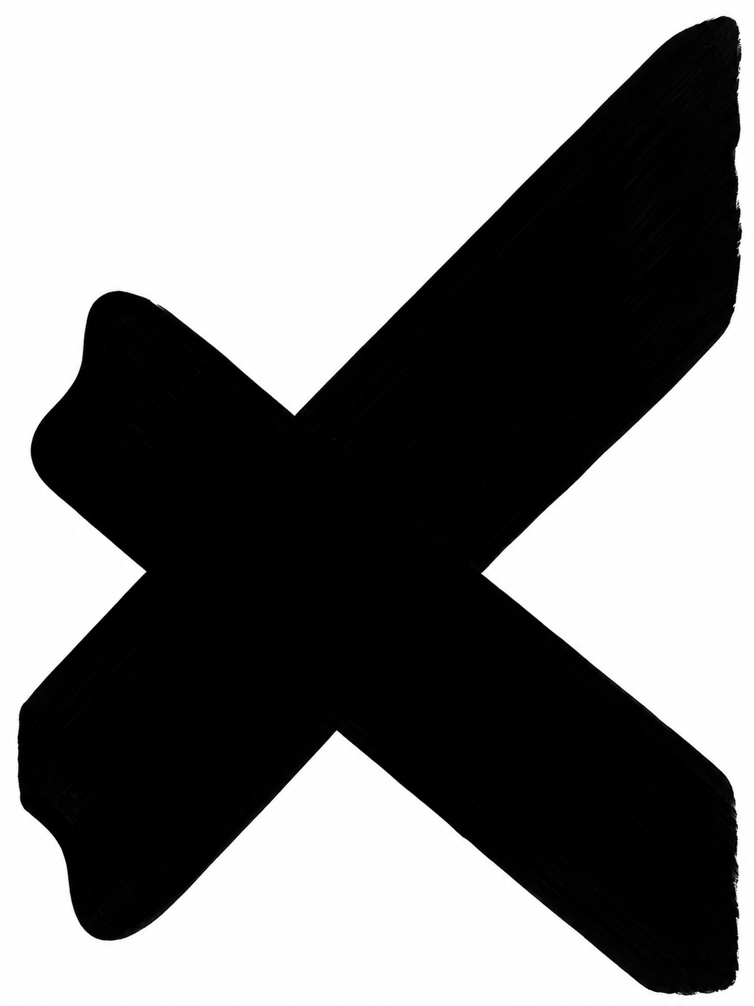 Cuadro derecho del tríptico blanco y negro
