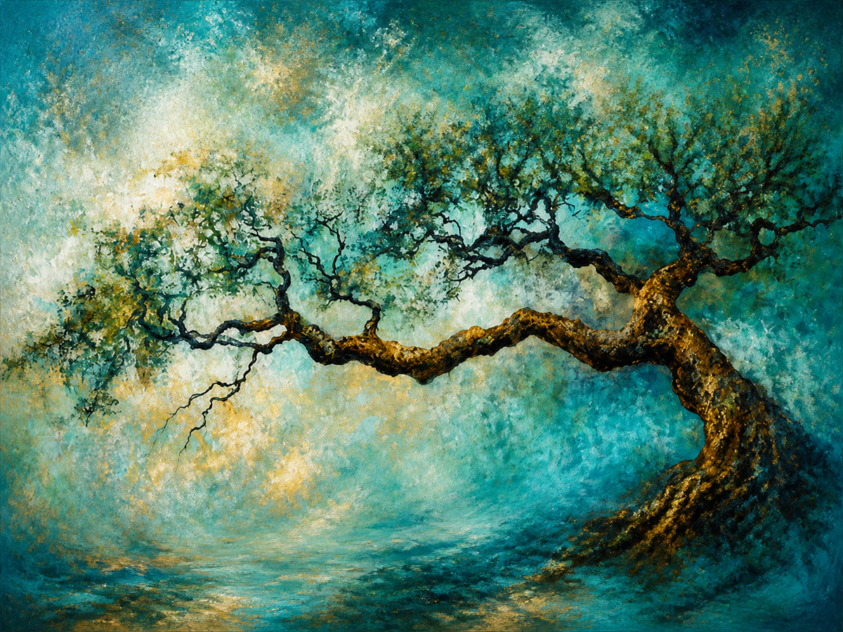 Árbol Turquesa Paisaje