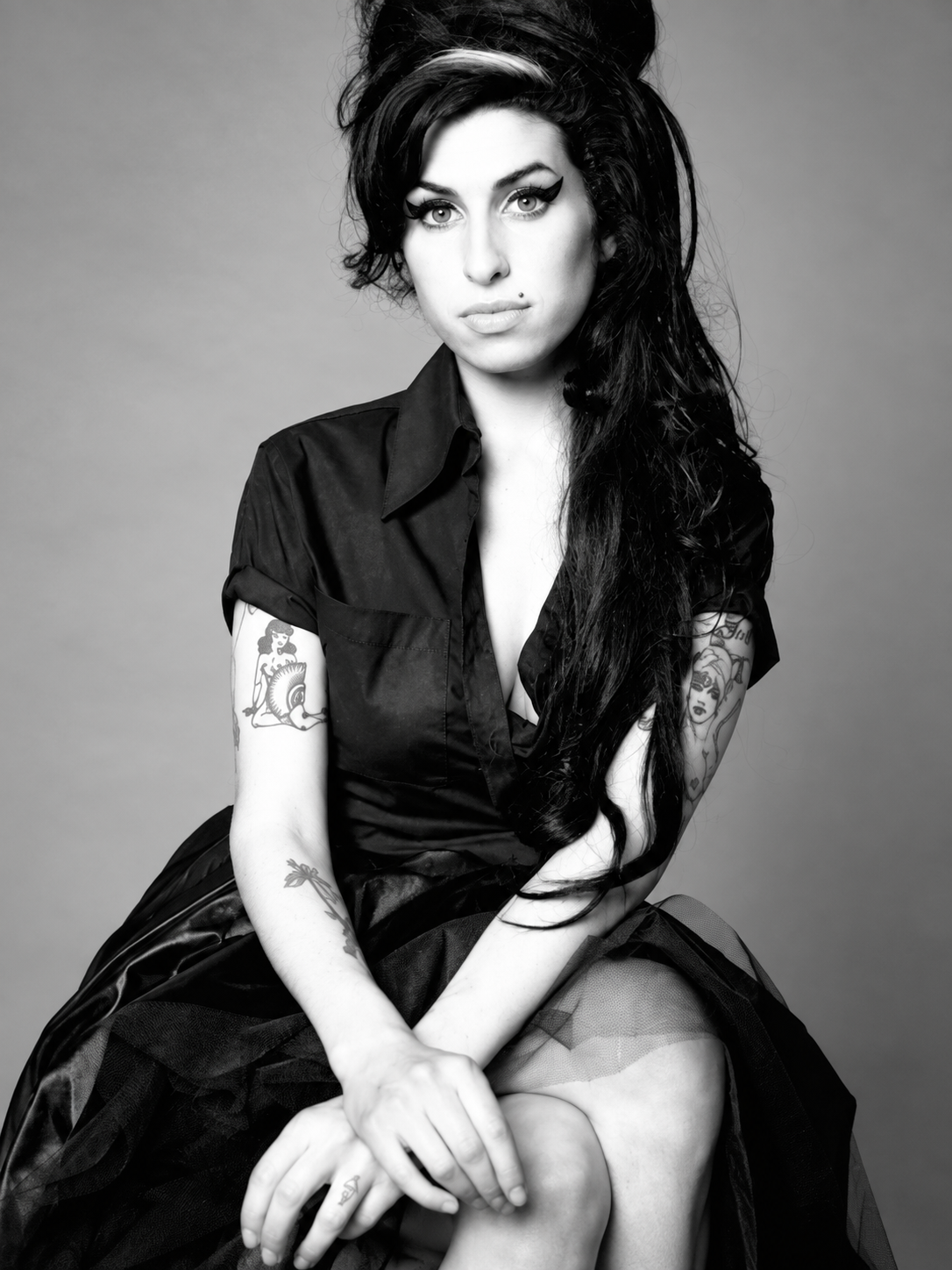 Ilustración 048 — Amy Winehouse Retrato — cuadro individual