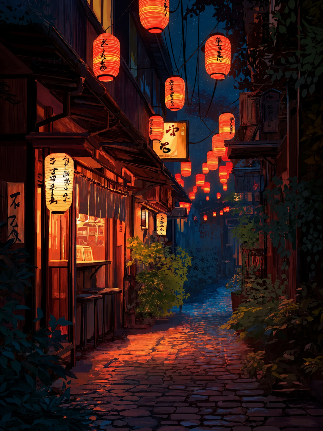 Calle Japón Nocturna