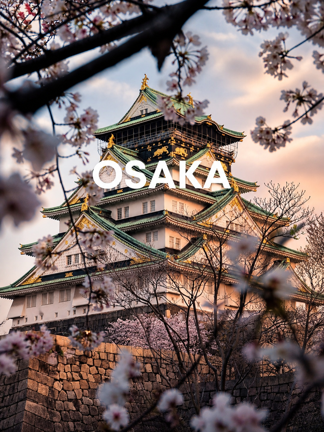 Castillo Osaka Cerezos