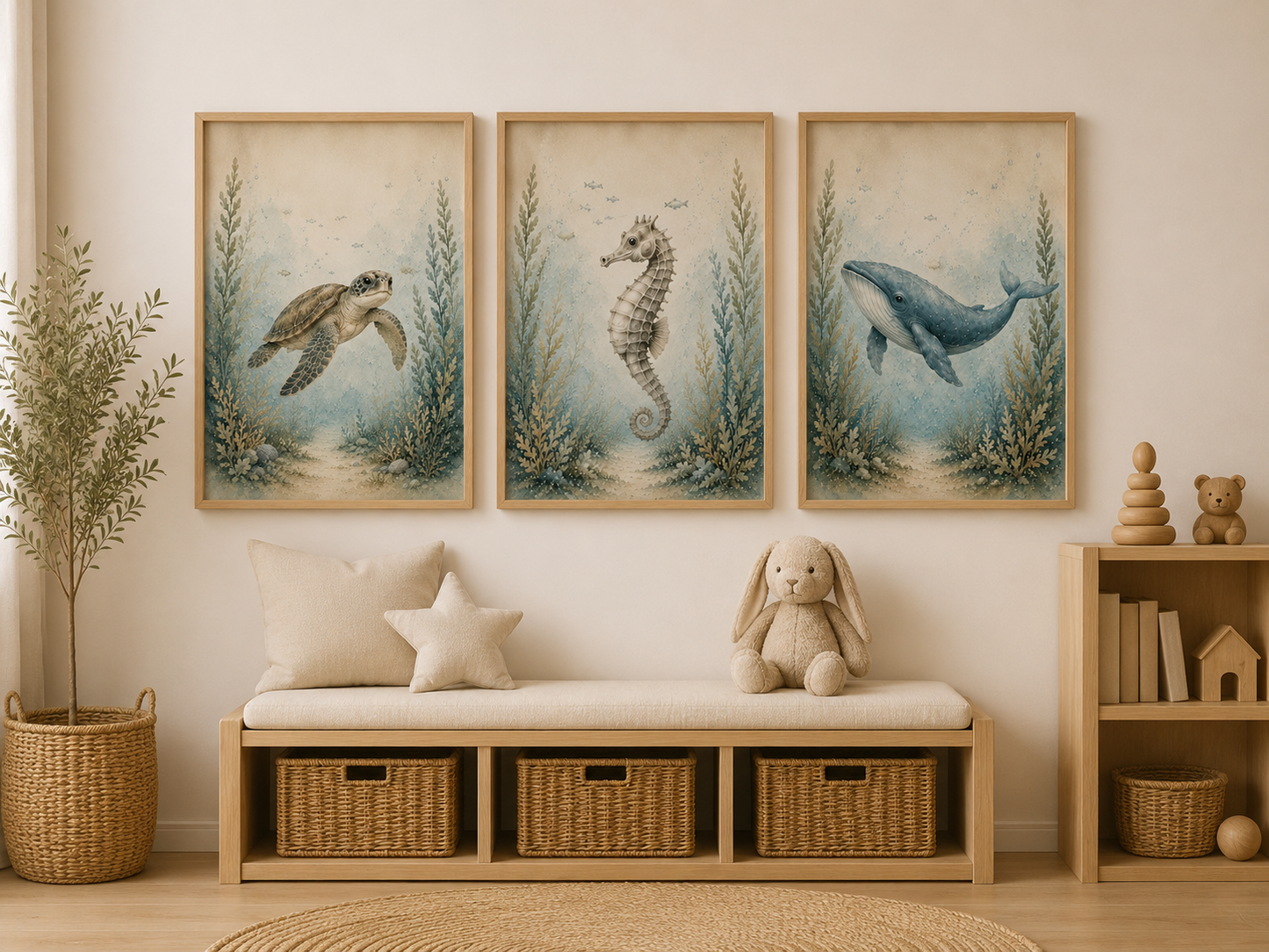Set de 3 Mundo Marino
