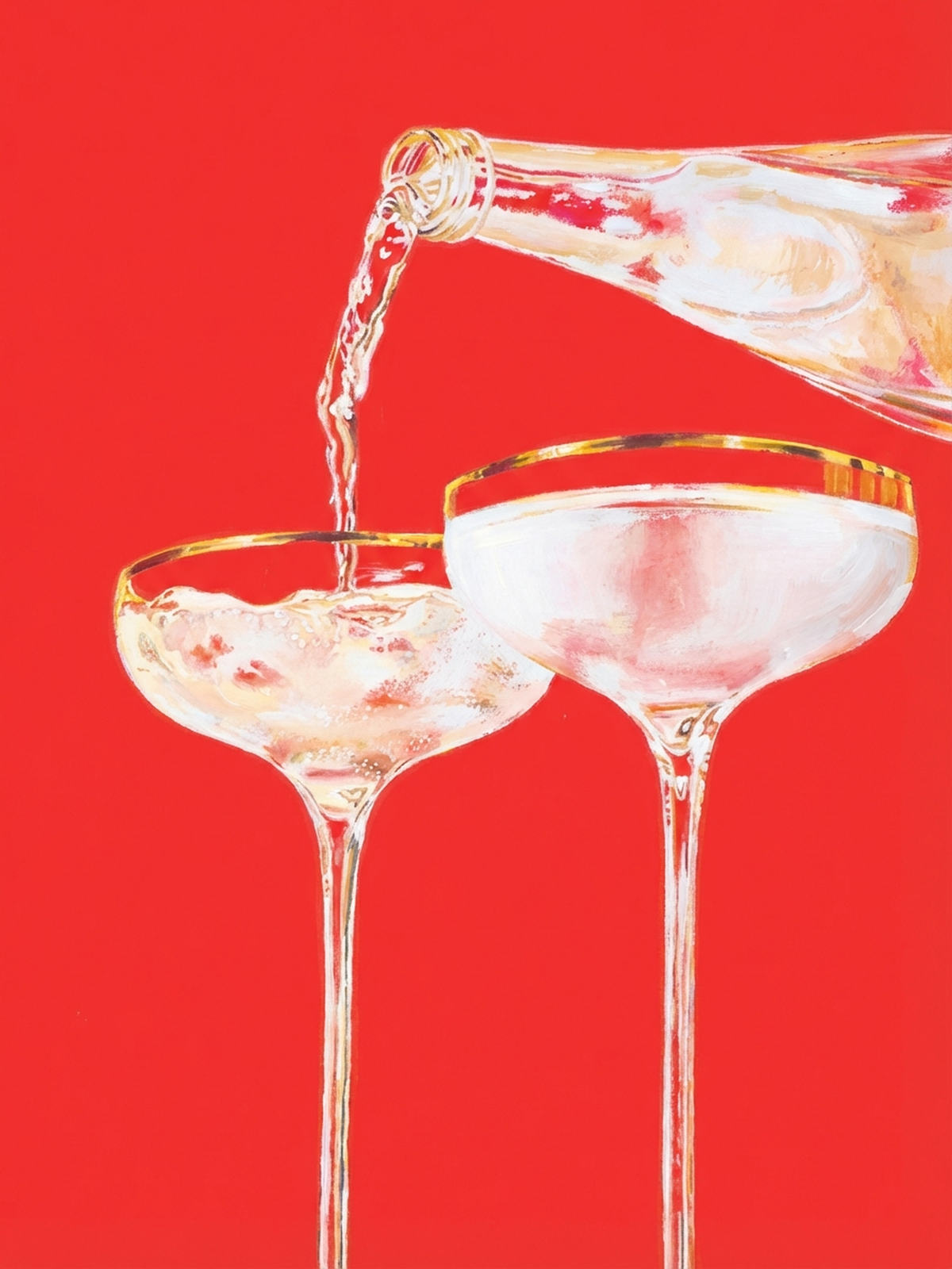 Champagne Lamina Rojo