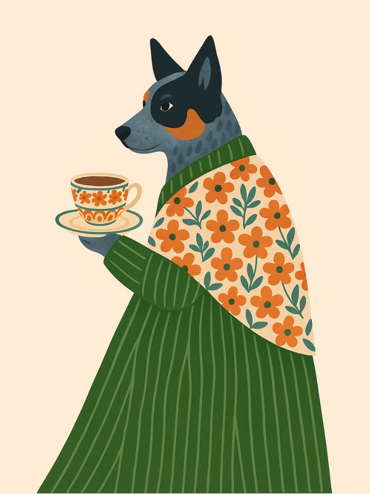 Perro Taza Verde