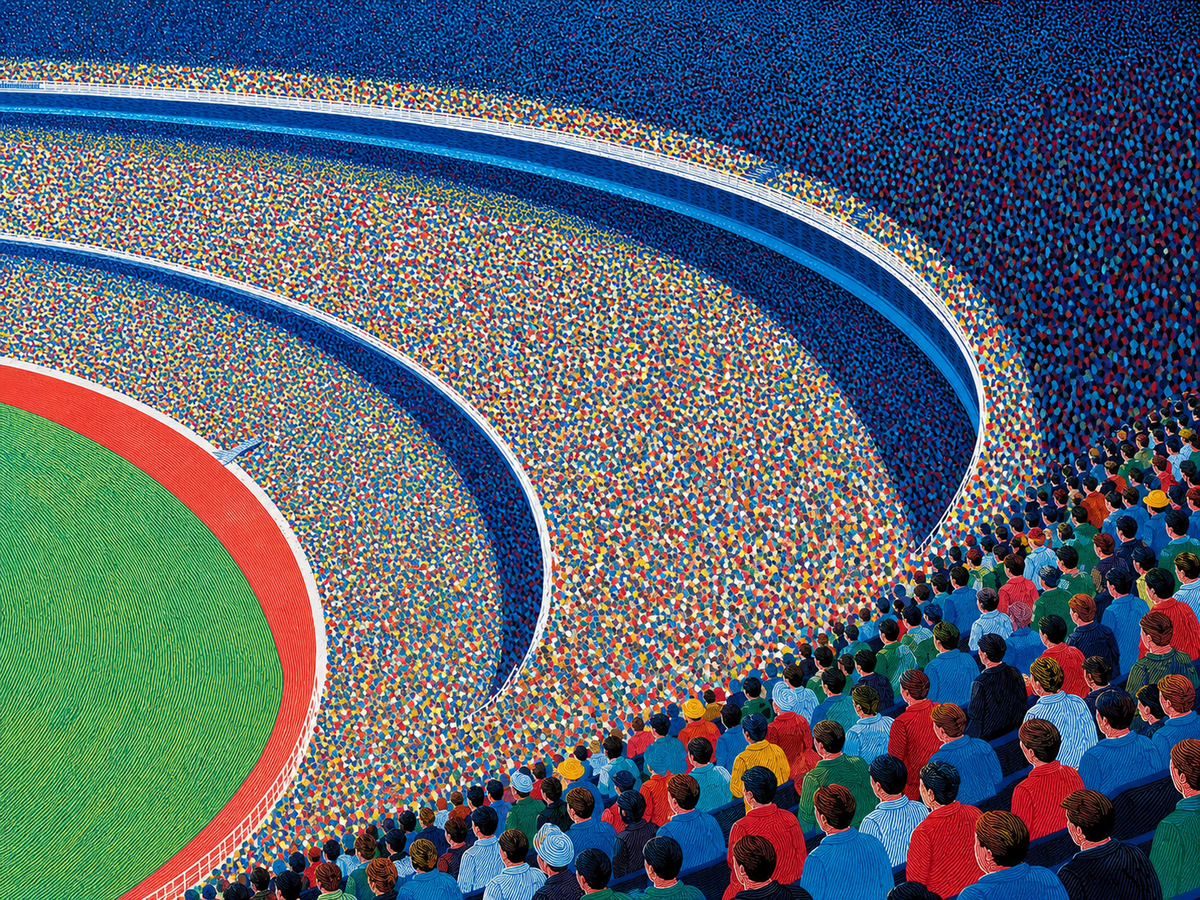 Estadio y Multitud