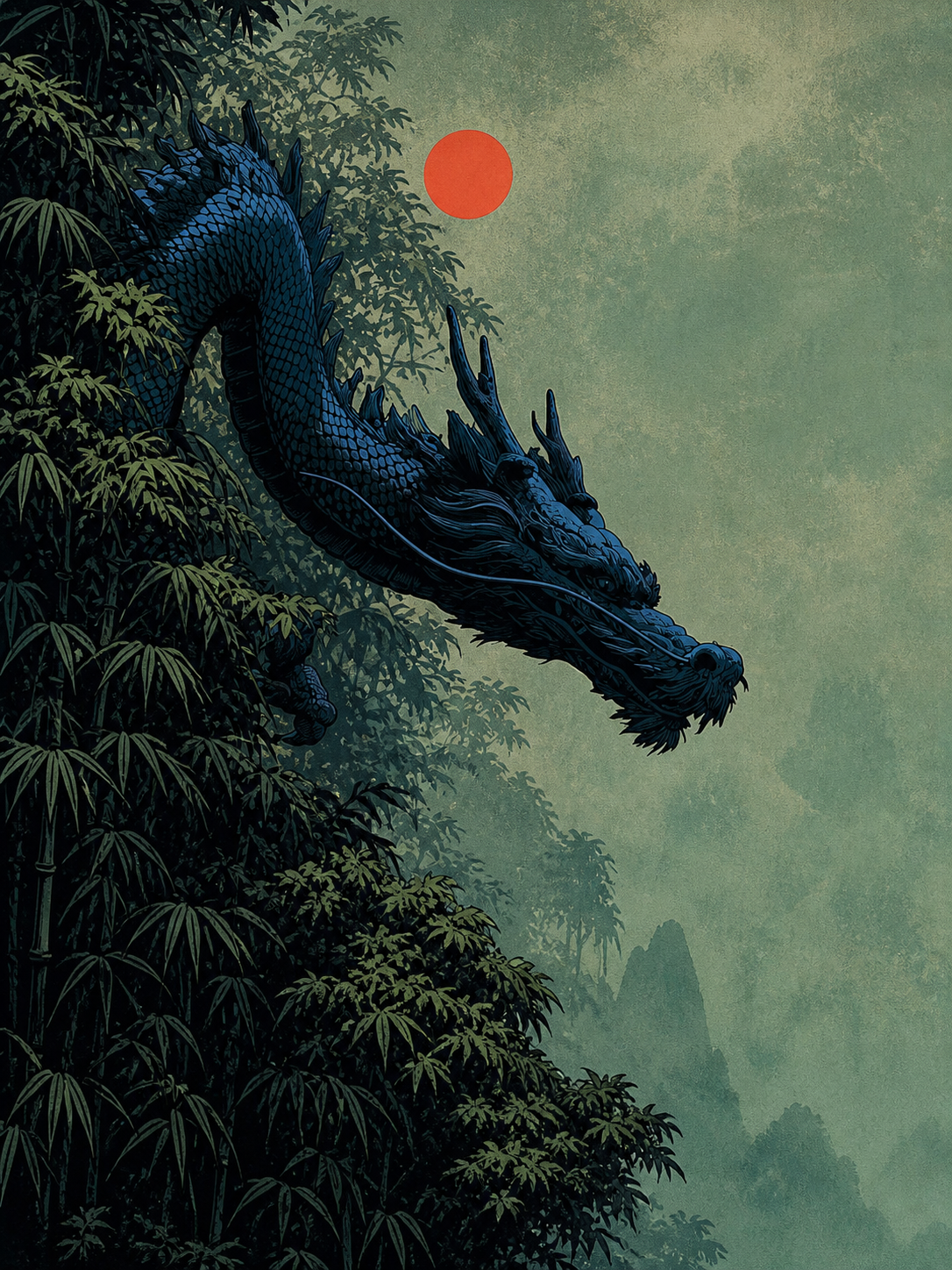 Dragón Montaña Azul