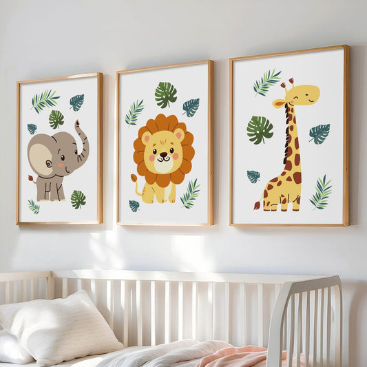 Set de 3 Safari Cartoon