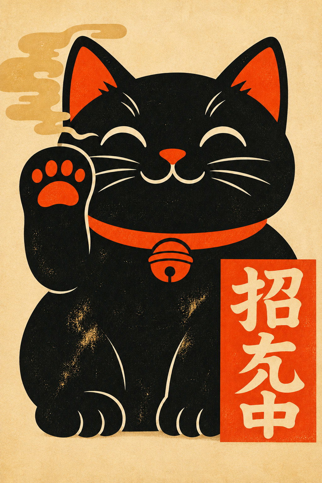 Gato Maneki Negro