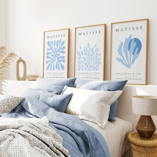 Set de 3 Matisse Azul Celeste