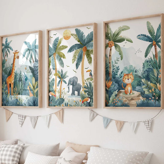 Set de 3 Jungla Tropical