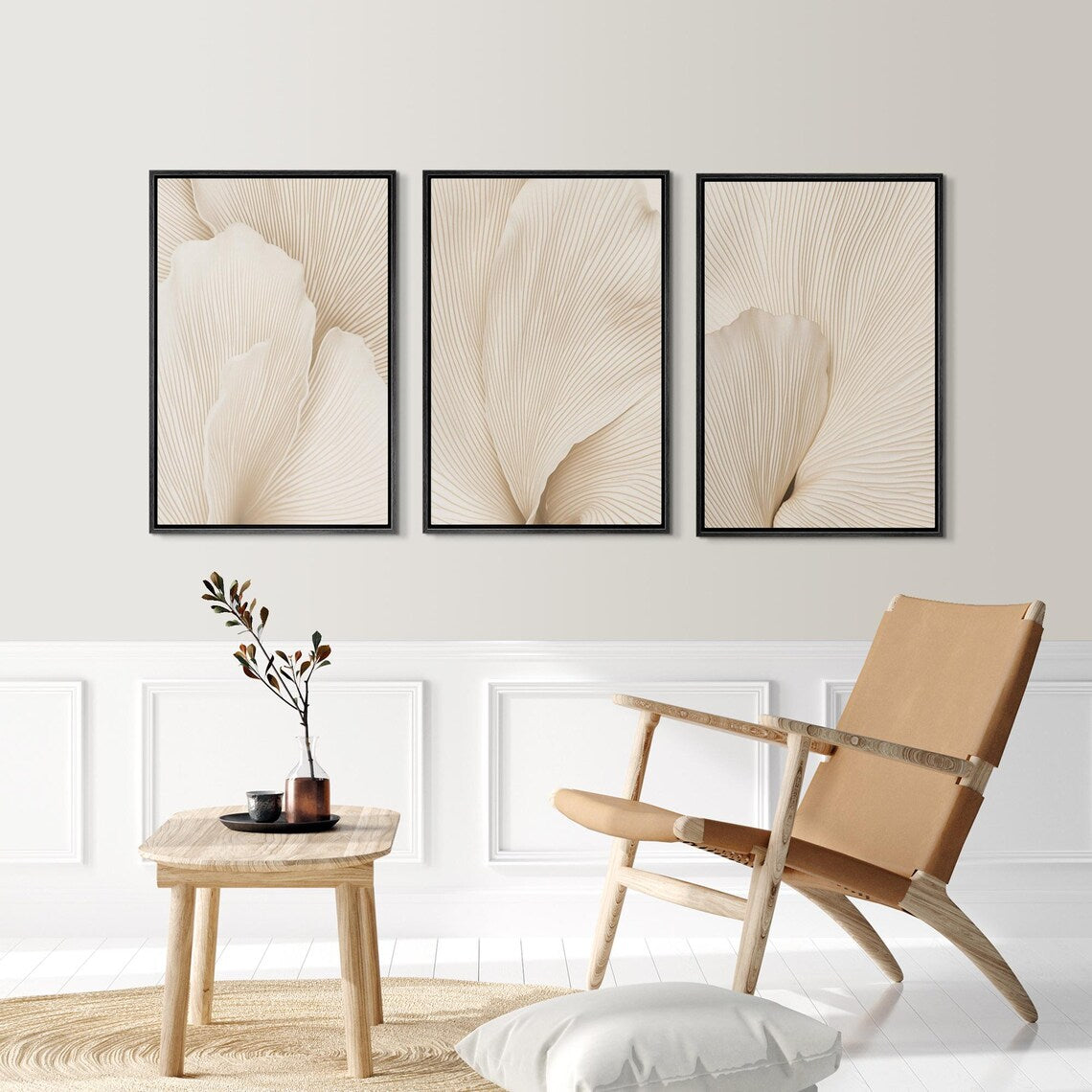 Set de 3 Pétalos Beige