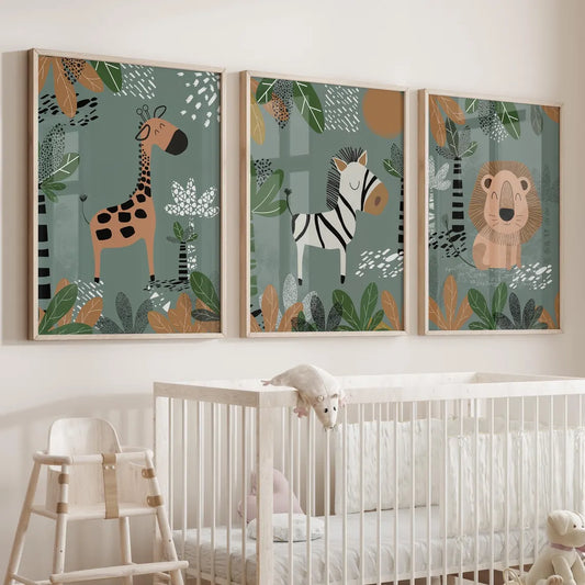 Set de 3 Safari Verde Boho