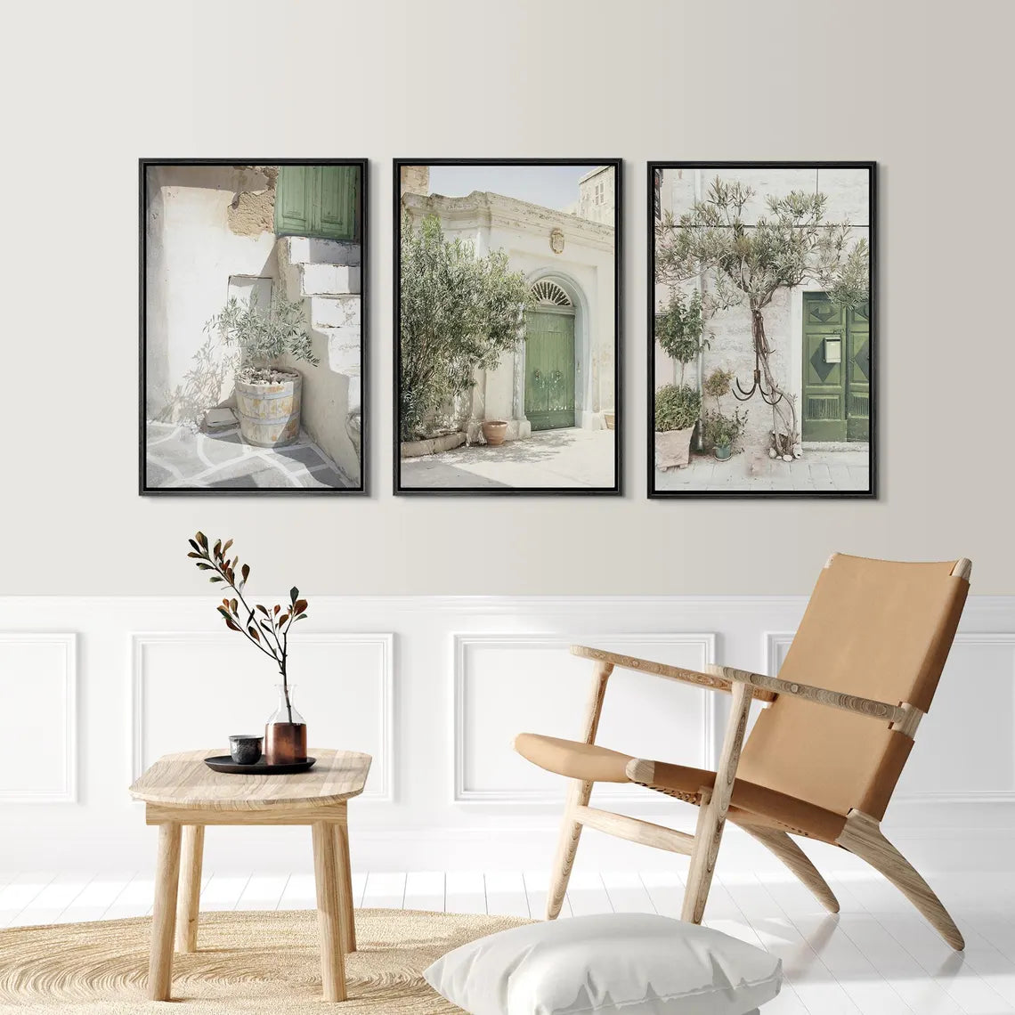 Set de 3 Puertas Verdes Grecia
