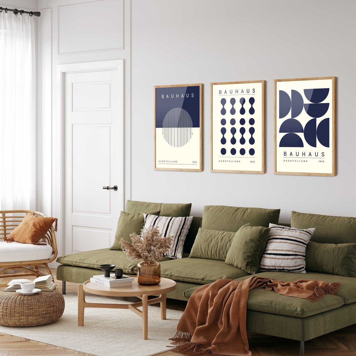 Set de 3 Bauhaus Azul Marino