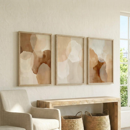 Set de 3 Manchas Beige Orgánico