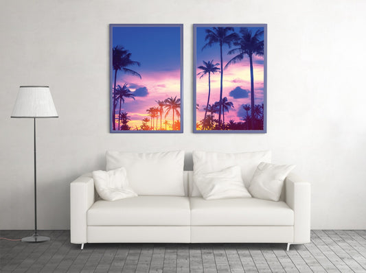 Set de 2 Atardecer Caribe