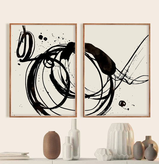 Set de 2 Abstracto #48