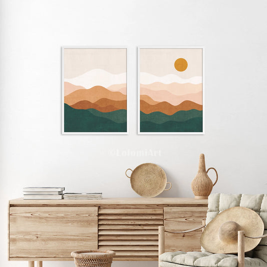 Set de 2 Boho Montaña y Sol