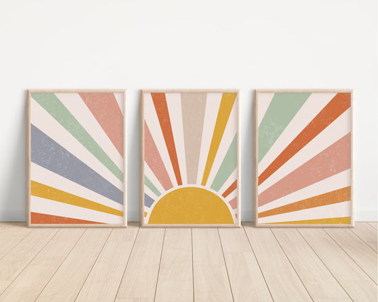 Set de 3 Sol Multicolor