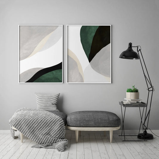 Set de 2 Abstracto #17