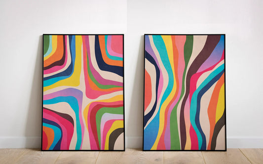 Set de 2 Abstracto #46